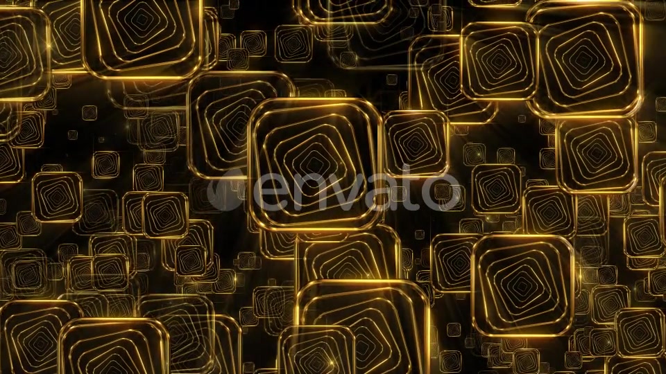 Golden Falling Squares 2 - Download Videohive 21934367