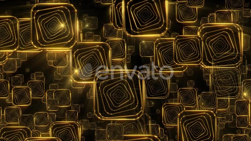 Golden Falling Squares 2 - Download Videohive 21934367