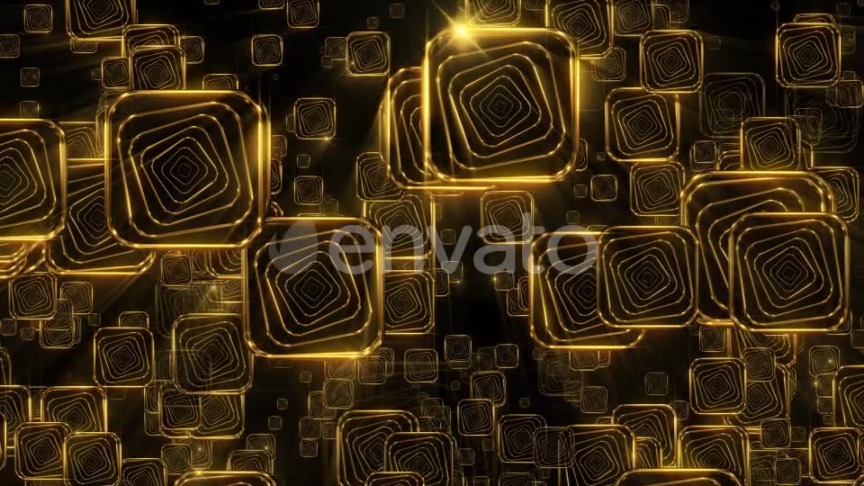 Golden Falling Squares 2 - Download Videohive 21934367