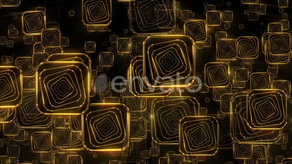 Golden Falling Squares 2 - Download Videohive 21934367