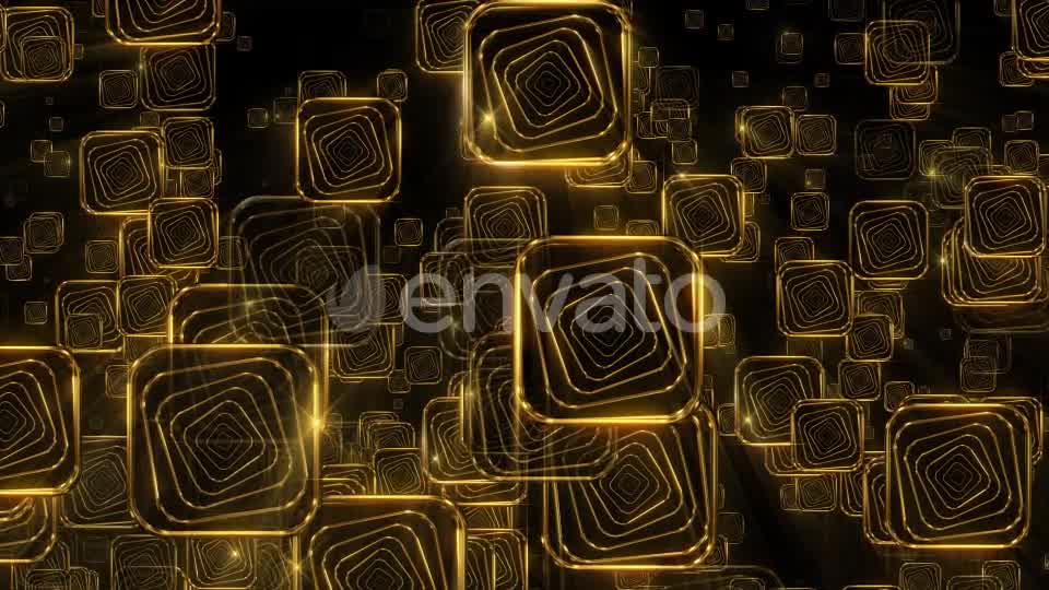 Golden Falling Squares 2 - Download Videohive 21934367