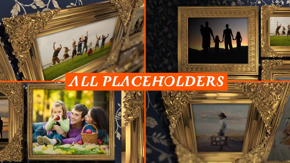 Golden Frames Photo Gallery Kit - Download Videohive 18819937