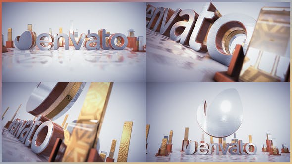 Golden Glass Intro - 21916054 Download Videohive