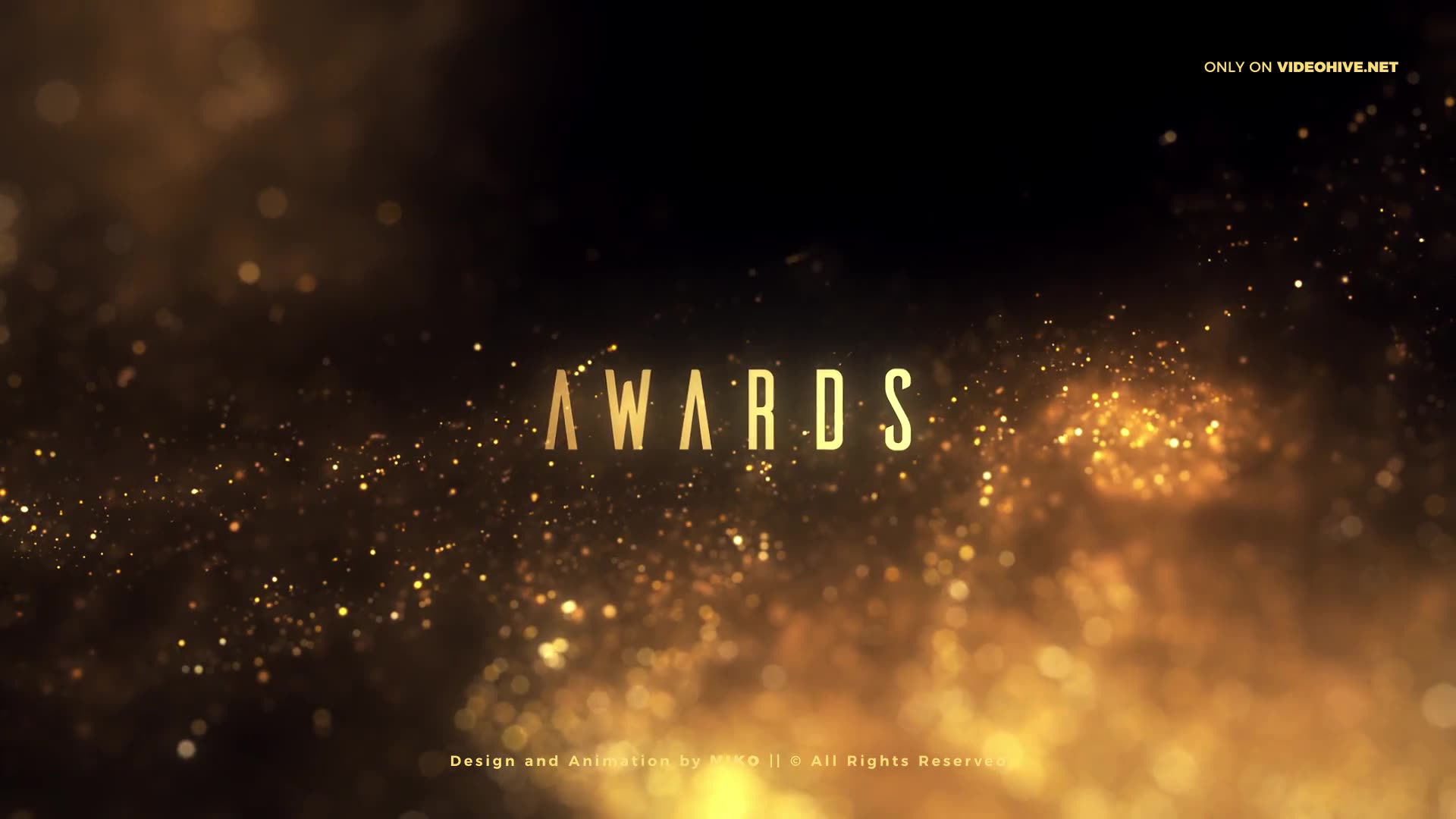 Golden Glitter Particles Titles Videohive 25542712 After Effects Image 2