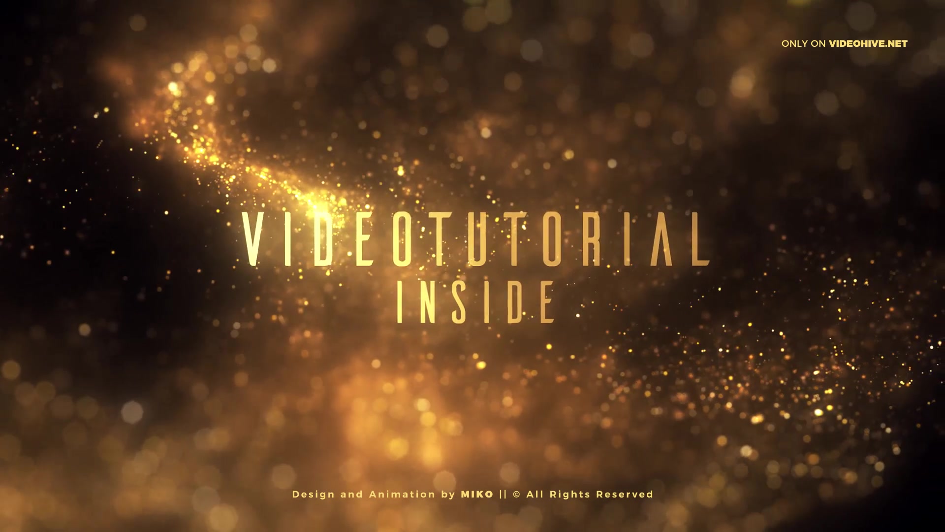 Golden Glitter Particles Titles Videohive 25542712 After Effects Image 8