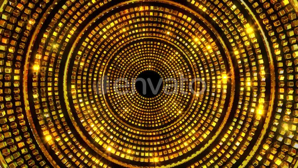 Golden Glittering Circles 1 - Download Videohive 22031430