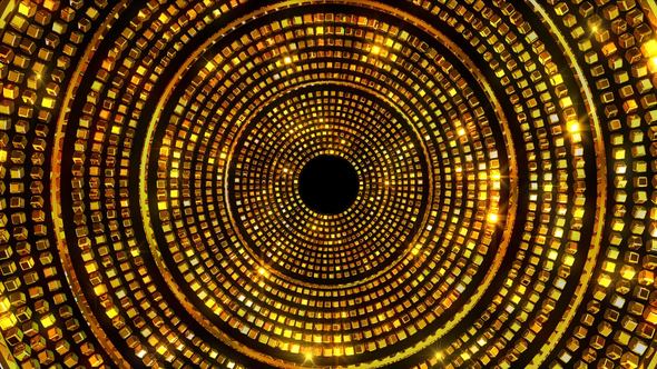 Golden Glittering Circles 1 - Download Videohive 22031430