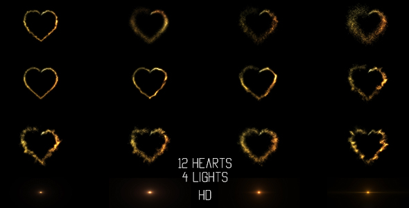 Golden Hearts - Download Videohive 21197829
