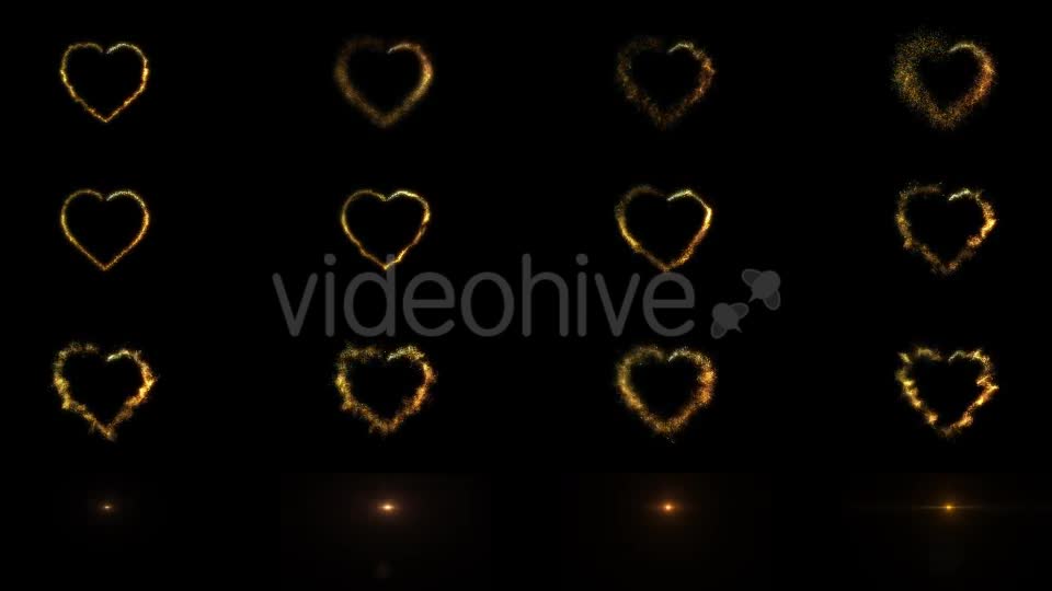 Golden Hearts - Download Videohive 21200785