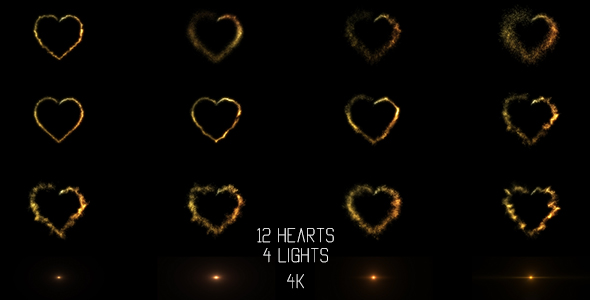 Golden Hearts - Download Videohive 21200785