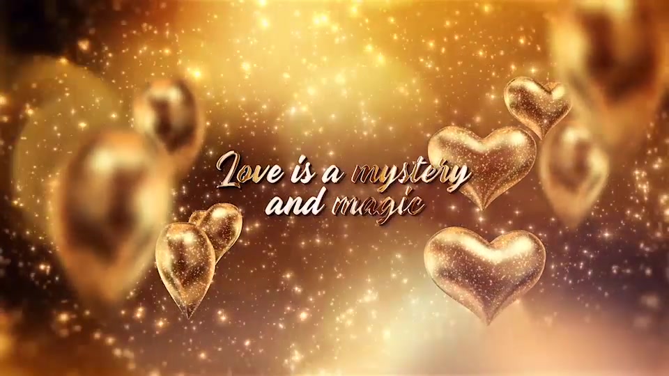 Golden Hearts Valentines Greeting Videohive 25573896 After Effects Image 4