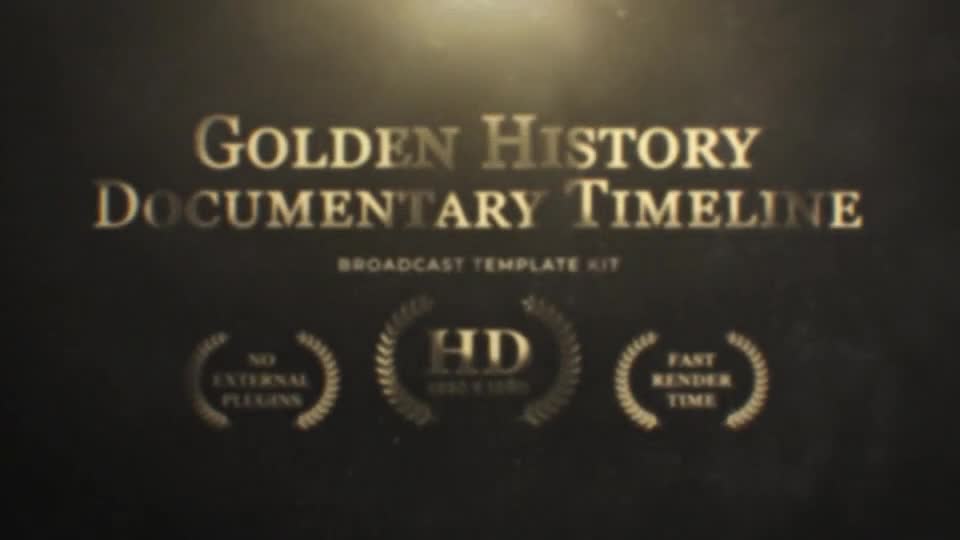 Golden History Documentary Timeline Videohive 49369028 After Effects Image 1