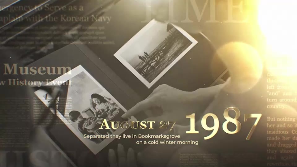 Golden History Documentary Timeline Videohive 49369028 After Effects Image 2