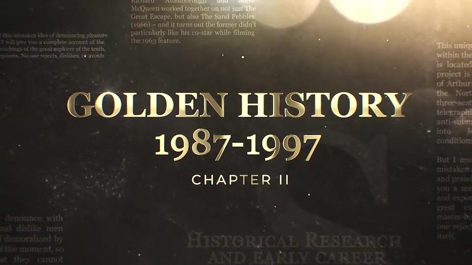 Golden History Documentary Timeline Videohive 49369028 After Effects Image 5