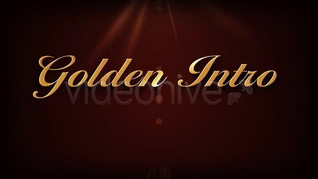 Golden Intro - Download Videohive 459748