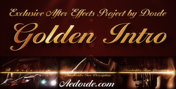 Golden Intro - Download Videohive 459748