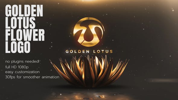 Golden Lotus Flower Opener - Videohive Download 26351523