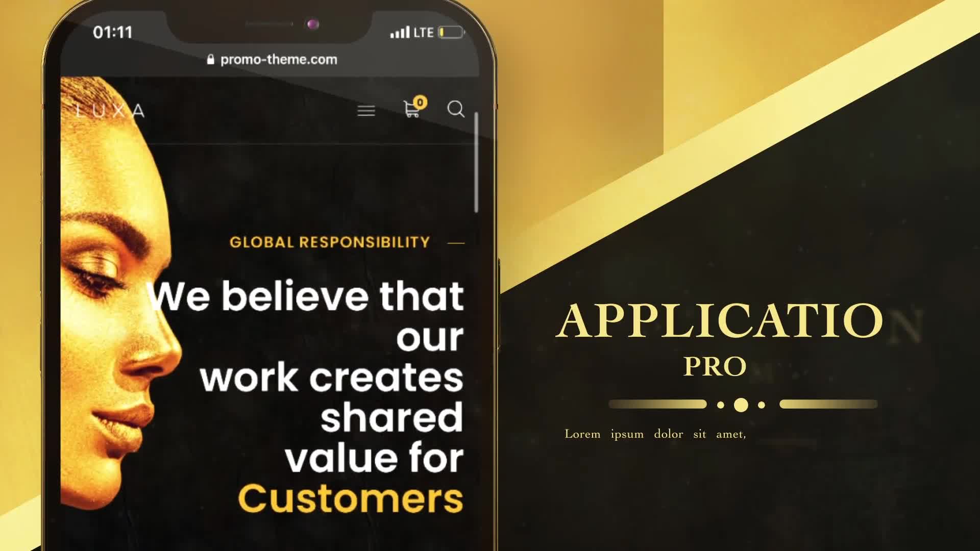 Golden Lux App Promo Videohive 33448584 After Effects Image 1