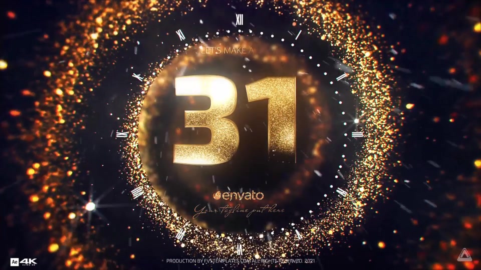 Golden New Year Countdown 2021 Videohive 29809141 After Effects Image 4