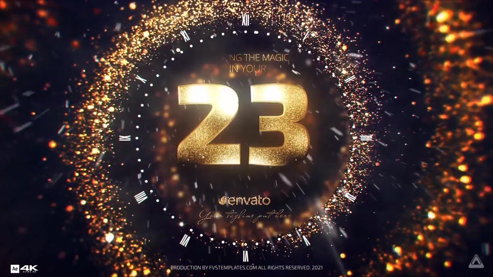 Golden New Year Countdown 2021 Videohive 29809141 After Effects Image 5