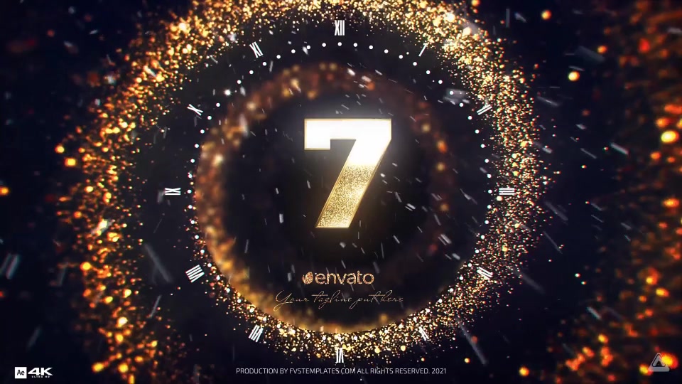 Golden New Year Countdown 2021 Videohive 29809141 After Effects Image 7