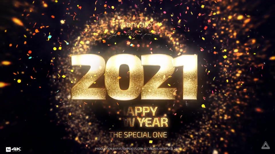 Golden New Year Countdown 2021 Videohive 29809141 After Effects Image 9