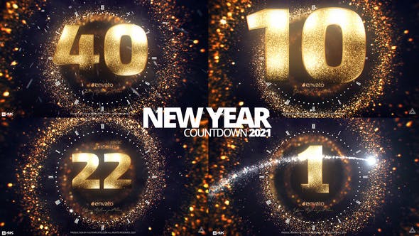 Golden New Year Countdown 2021 - Videohive Download 29809141