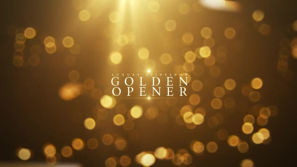 golden opener free download after effects project
