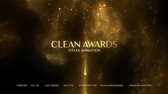 Golden Particles Award Titles - Videohive 26992380 Download