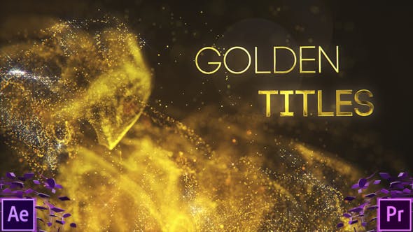 Golden Partilce Titles - Download 26304119 Videohive