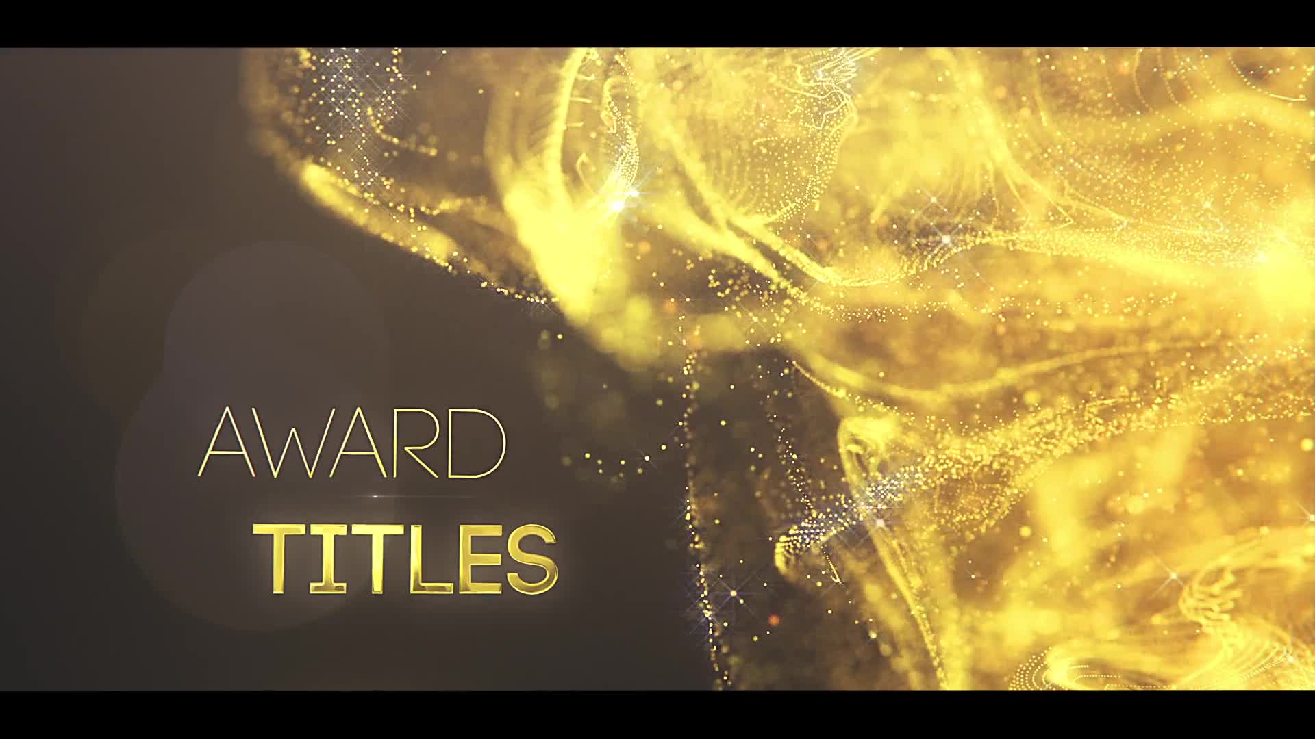 Golden Partilce Titles Videohive 25675474 After Effects Image 1
