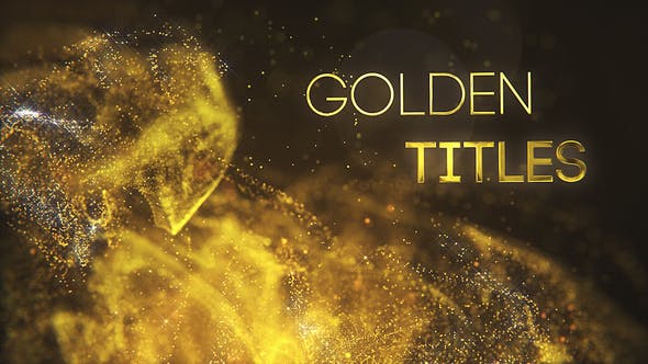 Golden Partilce Titles - Download Videohive 25675474