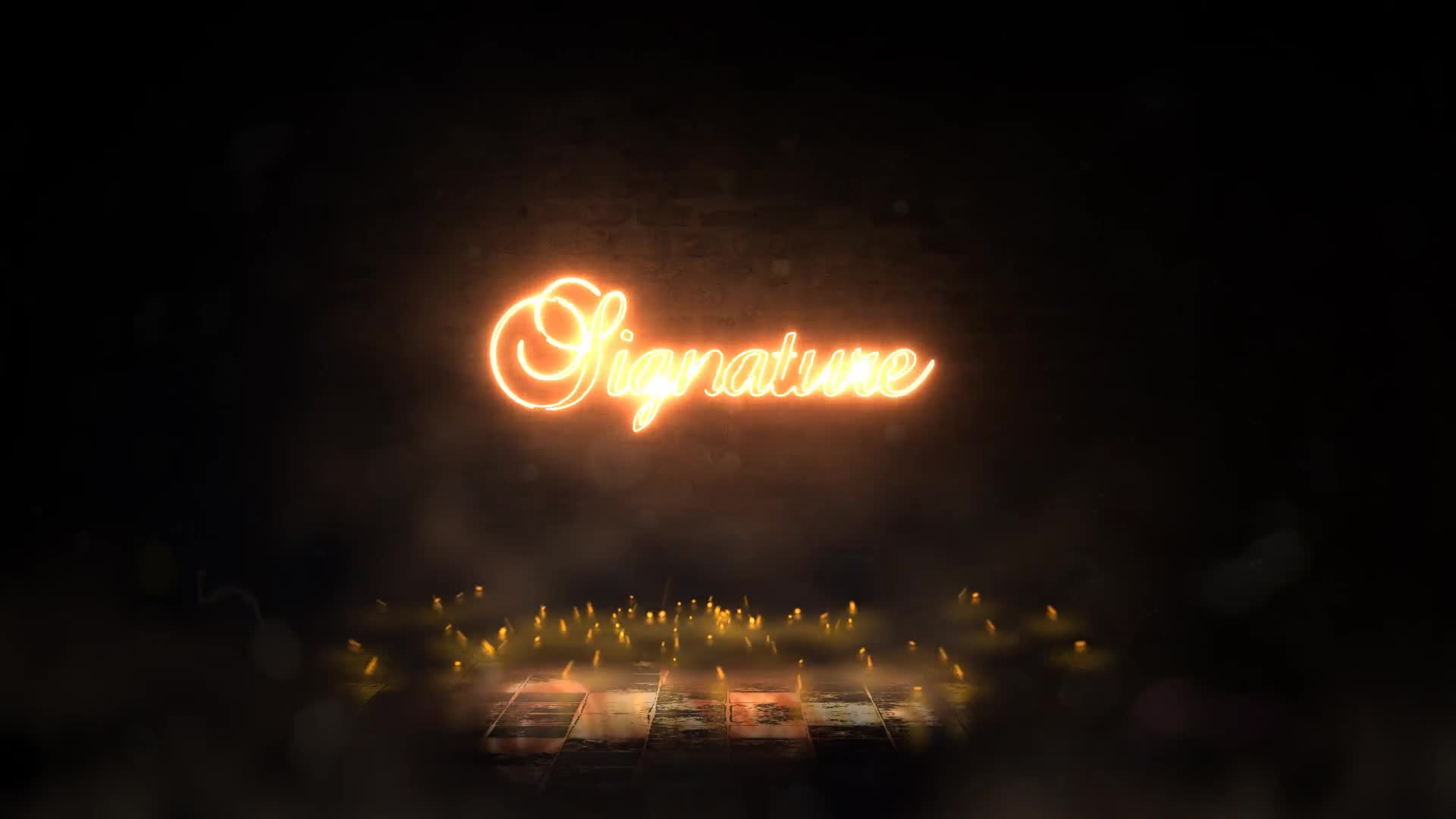 Golden Signature Logo Videohive 23996342 After Effects Image 1