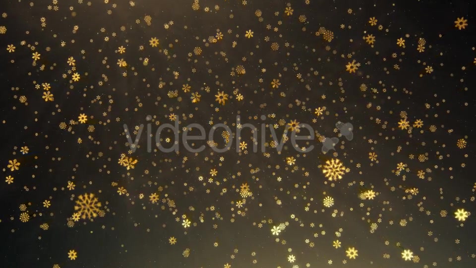 Golden Snowflakes 4k - Download Videohive 20901031