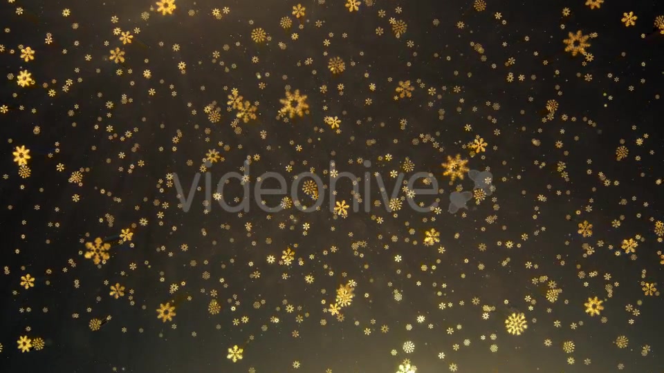 Golden Snowflakes 4k - Download Videohive 20901031