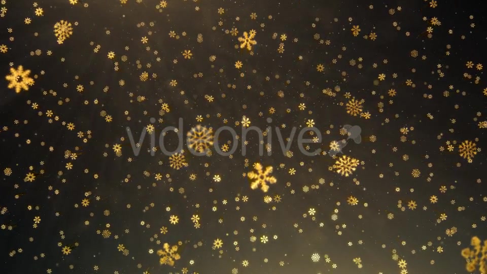 Golden Snowflakes 4k - Download Videohive 20901031