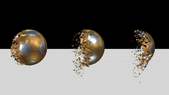 Golden Soccer Ball Transforming - Download Videohive 19907303