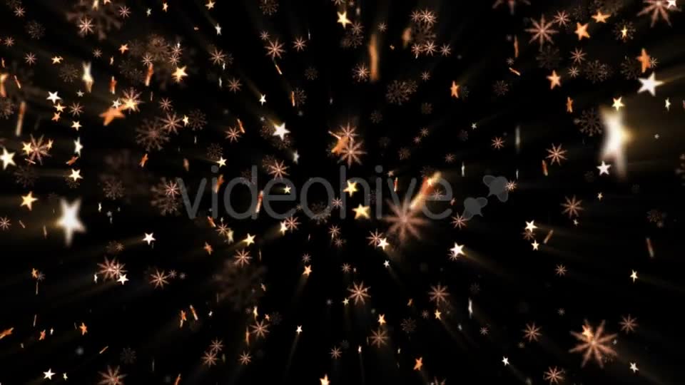 Golden Stars and Snowflakes - Download Videohive 21244685