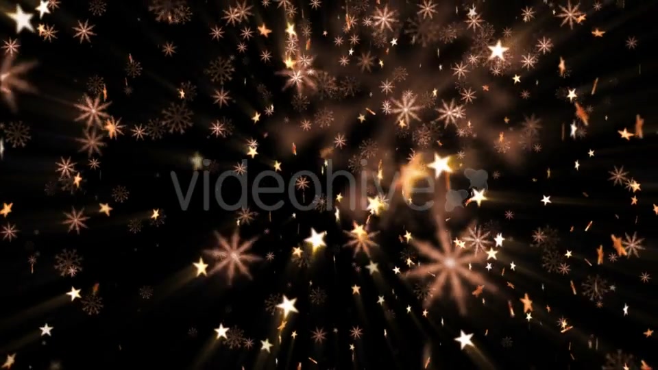 Golden Stars and Snowflakes - Download Videohive 21244685