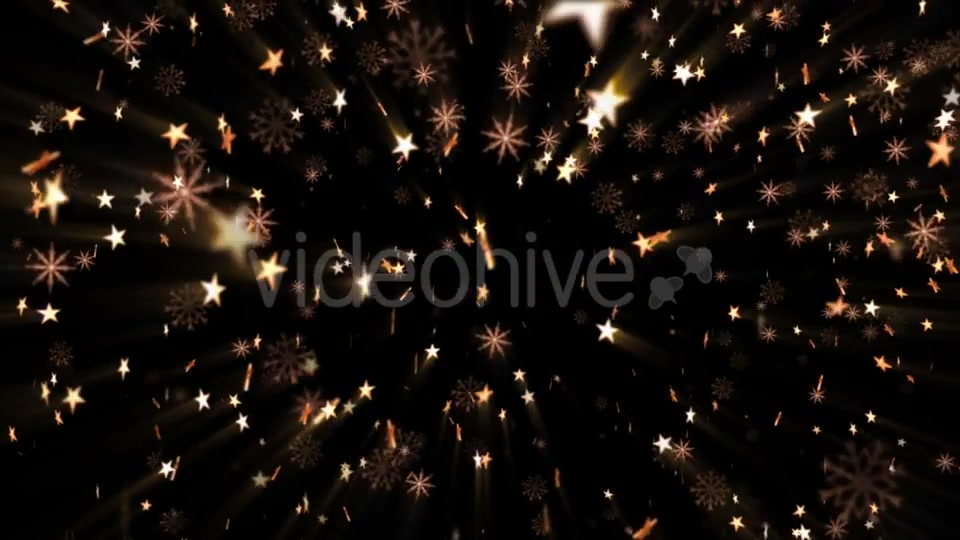 Golden Stars and Snowflakes - Download Videohive 21244685