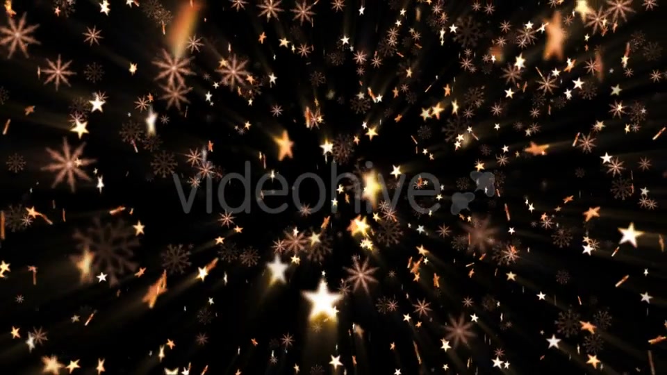 Golden Stars and Snowflakes - Download Videohive 21244685