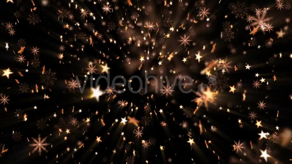 Golden Stars and Snowflakes - Download Videohive 21244685