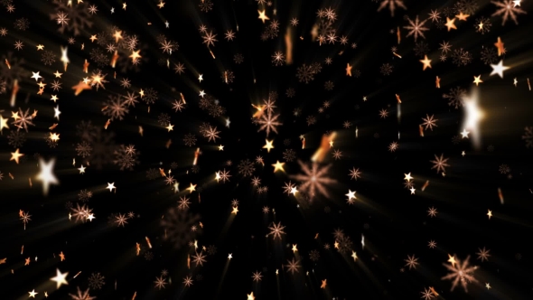 Golden Stars and Snowflakes - Download Videohive 21244685