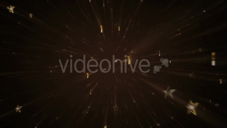 Golden Stars Flying 4K - Download Videohive 21244659