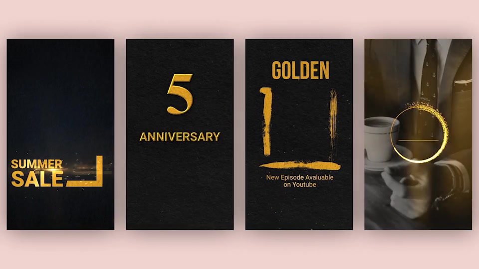 Golden Stories // Animated Stories for Instagram - Download Videohive 22630824