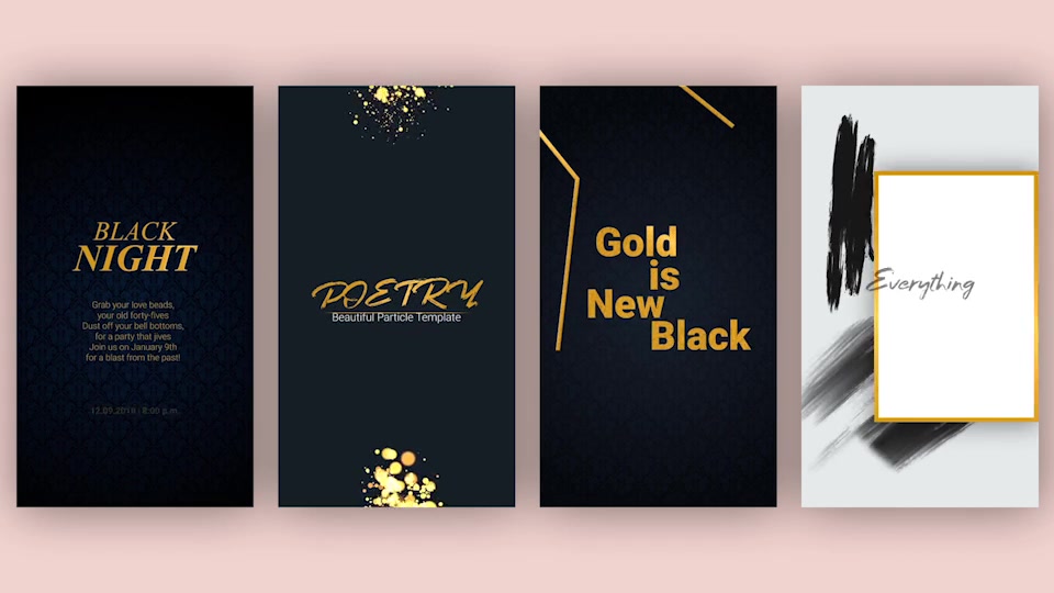 Golden Stories // Animated Stories for Instagram - Download Videohive 22630824