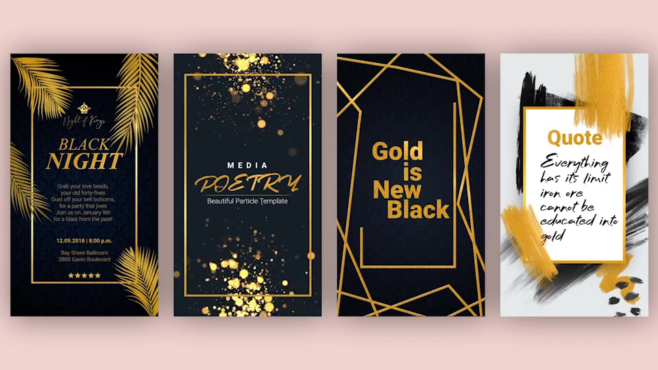 Golden Stories // Animated Stories for Instagram - Download Videohive 22630824