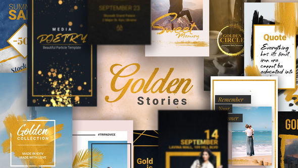 Golden Stories // Animated Stories for Instagram - Download Videohive 22630824