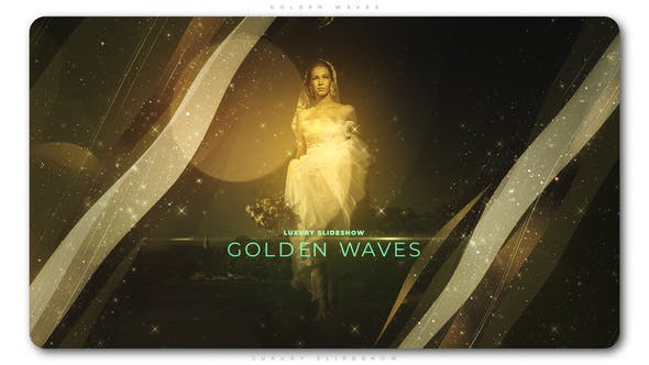 Golden Waves Luxury Slideshow - 23259551 Download Videohive