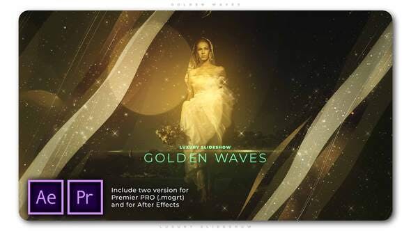 Golden Waves Luxury Slideshow - Videohive 27694090 Download